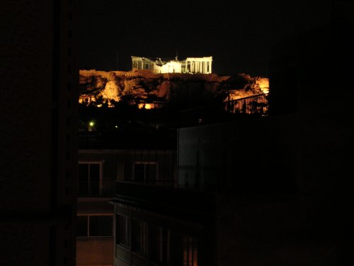 Athènes, Parthenon by night